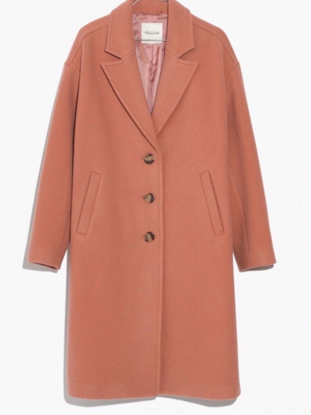 Madewell Oversized Trench Coat in Dusty Rose